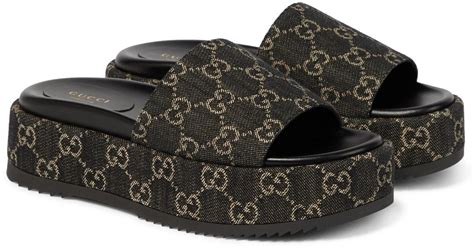 platform slides gucci|Gucci platform slides cheap.